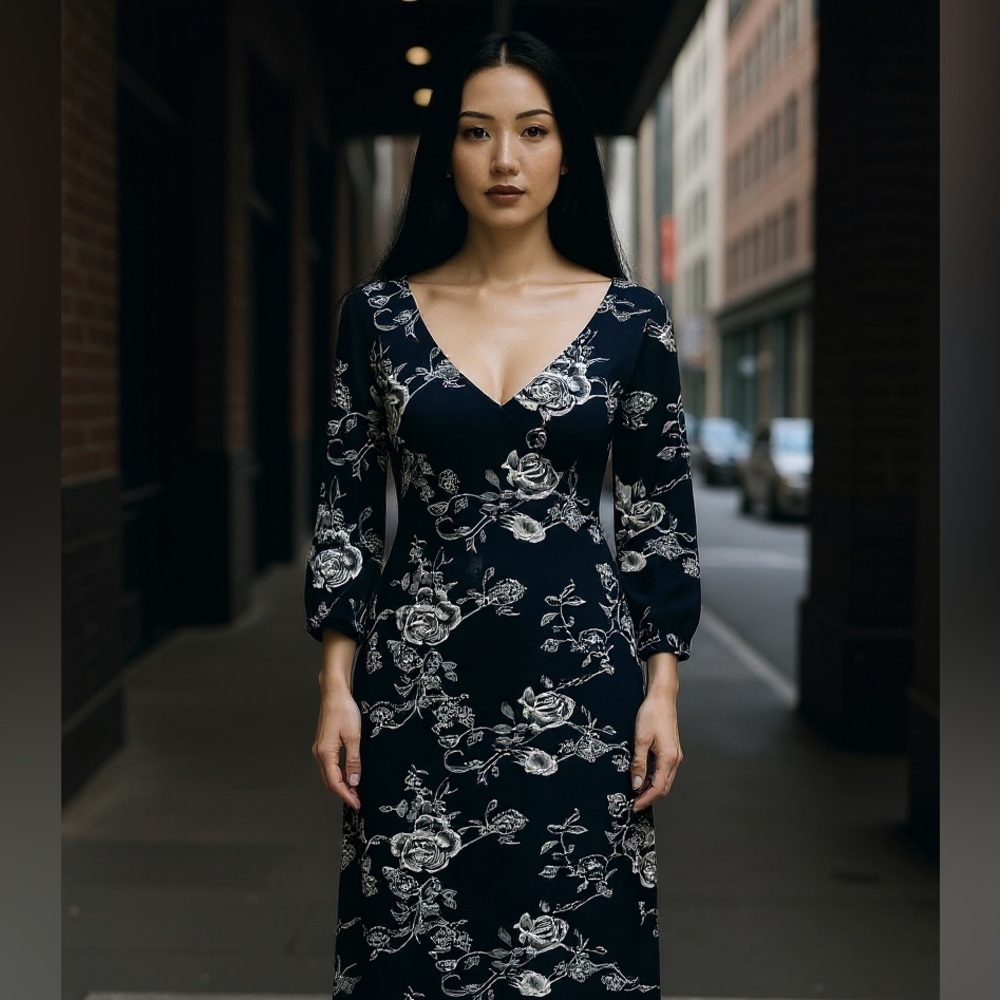 Black Market Floral Maxi Dress